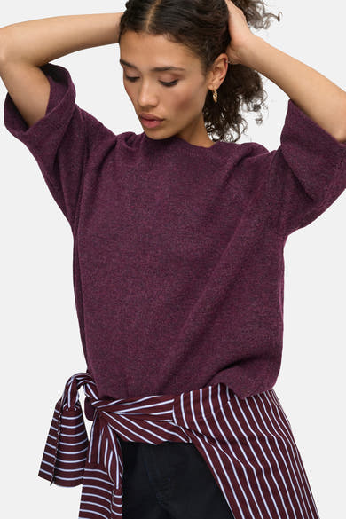 Trui met ronde hals rood - ONLY®
