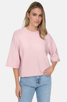 Pull met ronde hals - roze