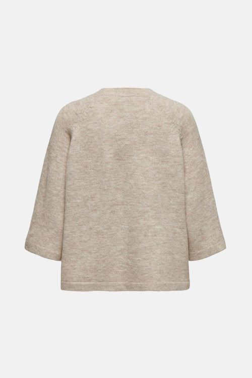 Pull col rond Beige - ONLY®