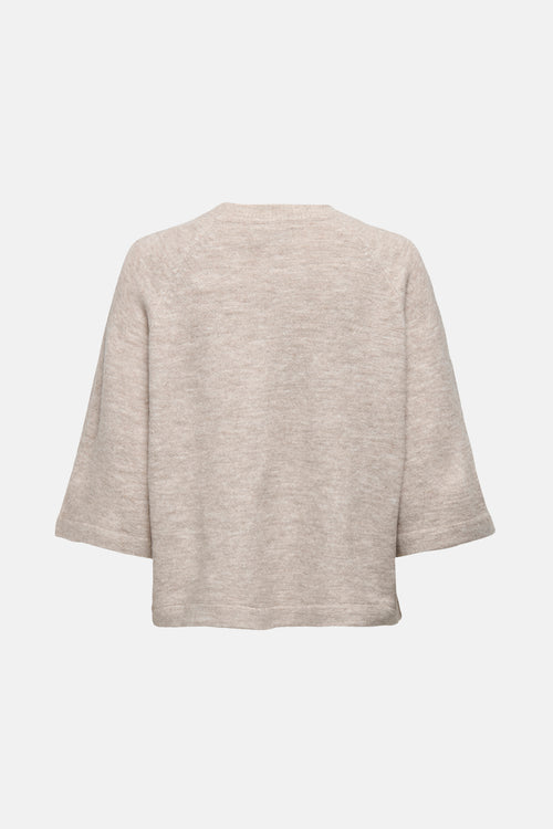 Pull col rond Beige - ONLY®