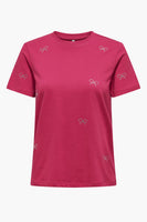 T-shirt (manches courtes) Rose - ONLY®