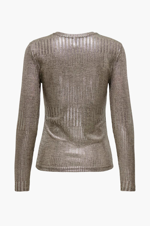 Pull à col rond - beige
