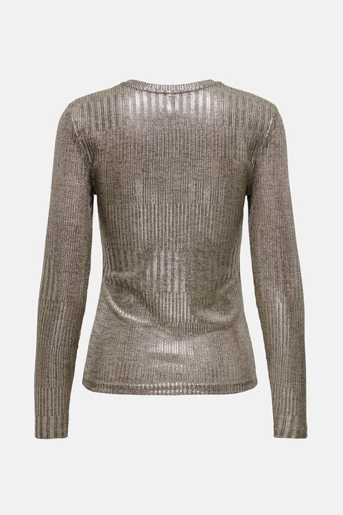 Pull à col rond - beige