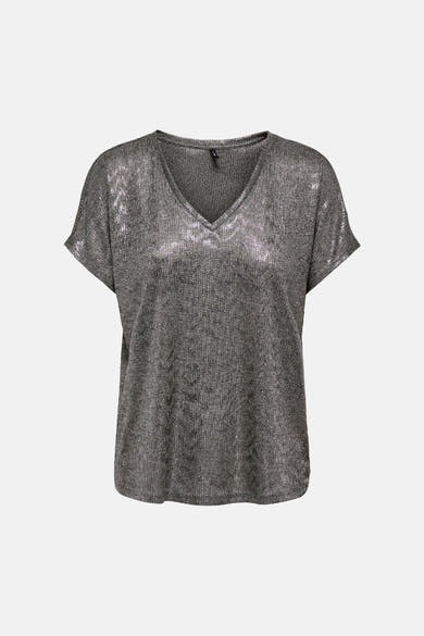 Top uni manches courtes gris - ONLY®