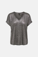 Top uni manches courtes gris - ONLY®