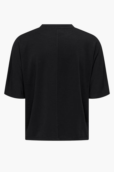 Top uni manches courtes Noir - JDY