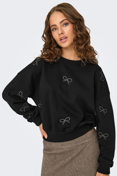 Sweat col rond Noir - ONLY®