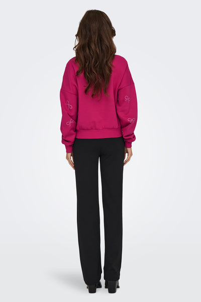 Sweat col rond Rose - ONLY®