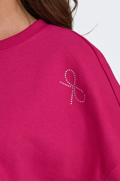 Sweat col rond Rose - ONLY®