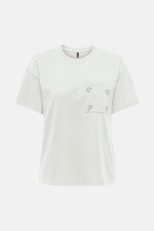 Top uni manches courtes blanc - ONLY®