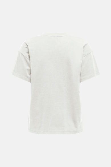 T-shirt blanc à manches courtes de ONLY, vue arrière sur fond uni.
