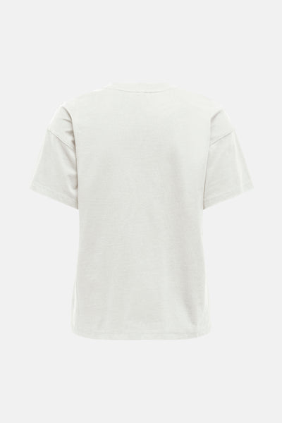 T-shirt blanc à manches courtes de ONLY, vue arrière sur fond uni.
