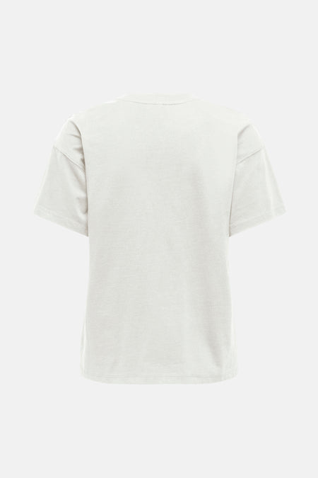 T-shirt blanc à manches courtes de ONLY, vue arrière sur fond uni.
