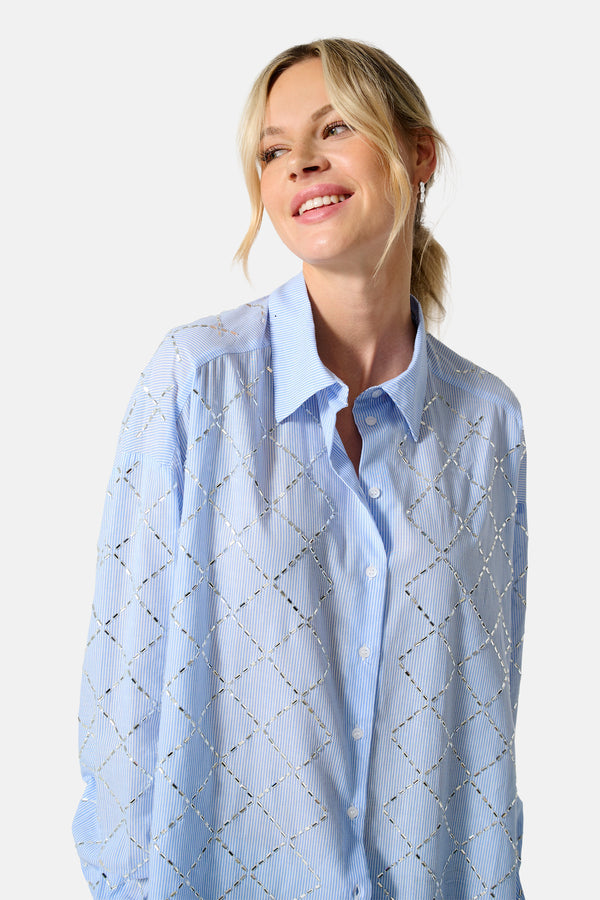 Chemisier (manches longues) Bleu - ONLY®