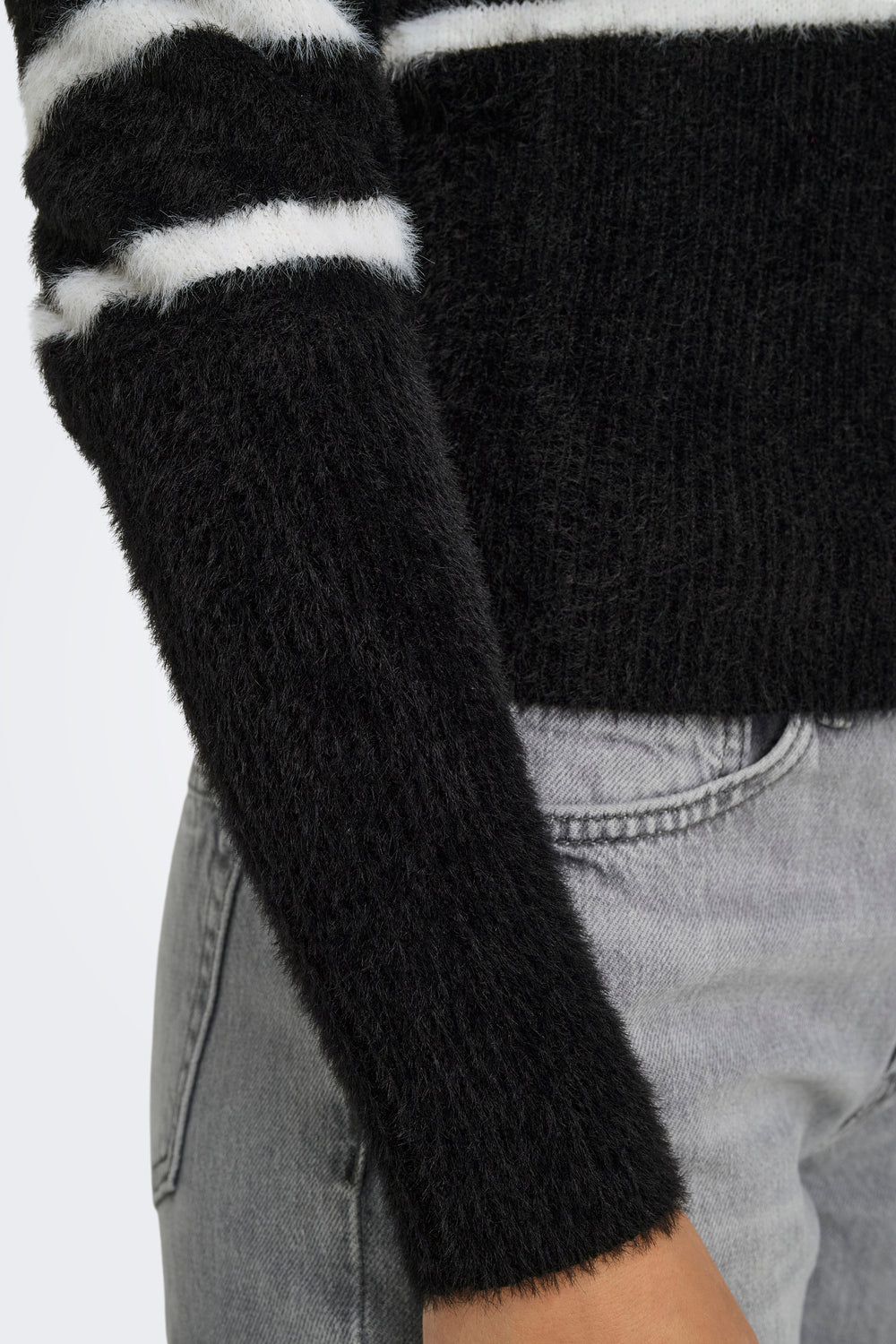 Pull col rond Noir - ONLY®