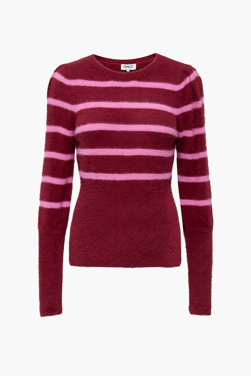 Pull col rond Rouge - ONLY®