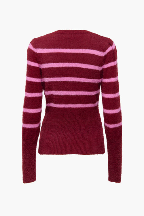 Pull col rond Rouge - ONLY®