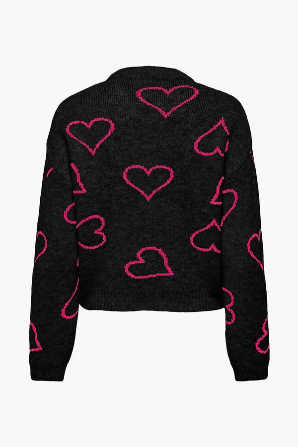 Pull col rond Noir - ONLY®