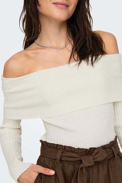 Pull (offshoulder) Écru - JDY