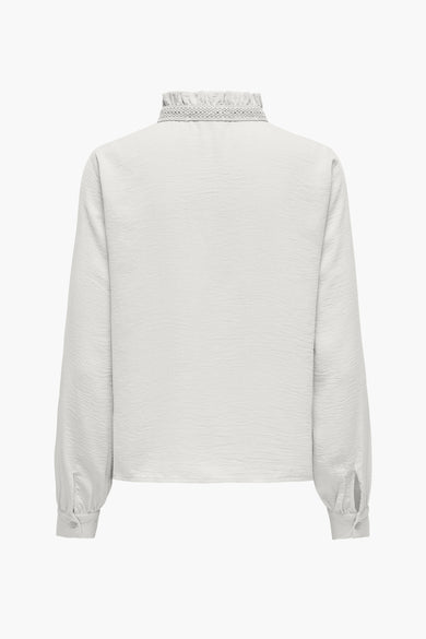 Blouse à manches longues - blanc