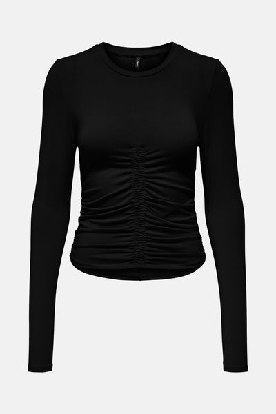 Top uni manches longues Noir - ONLY®