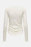 Top uni manches longues Blanc - ONLY®