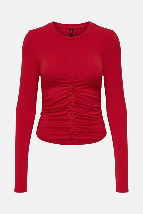 ONLISLA L/S RUCHED TOP JRS