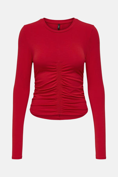ONLISLA L/S RUCHED TOP JRS