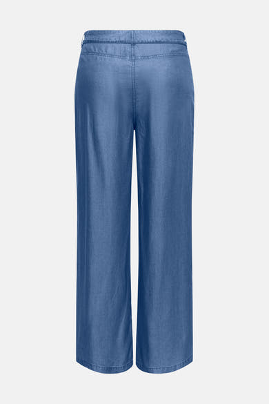 Pantalon en denim bleu moyen de ONLY®, vue arrière, coupe large et décontractée.