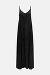 Robe longue noire de ONLY, avec des bretelles fines et une coupe fluide.
