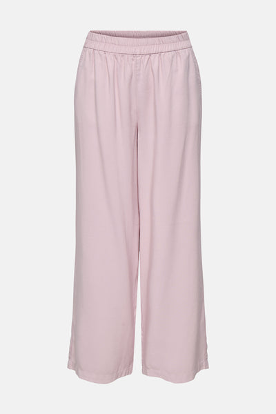 Pantalon rose de ONLY, avec une taille élastique et une coupe ample.