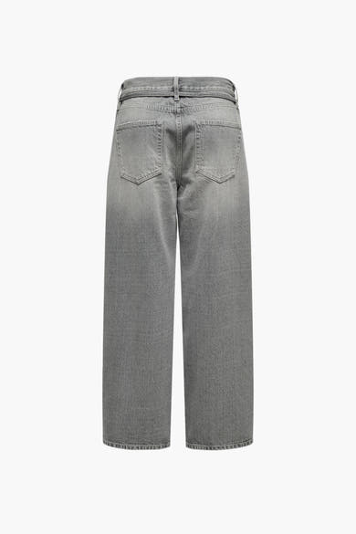 Jean droit en denim gris moyen de ONLY®, vue de dos.