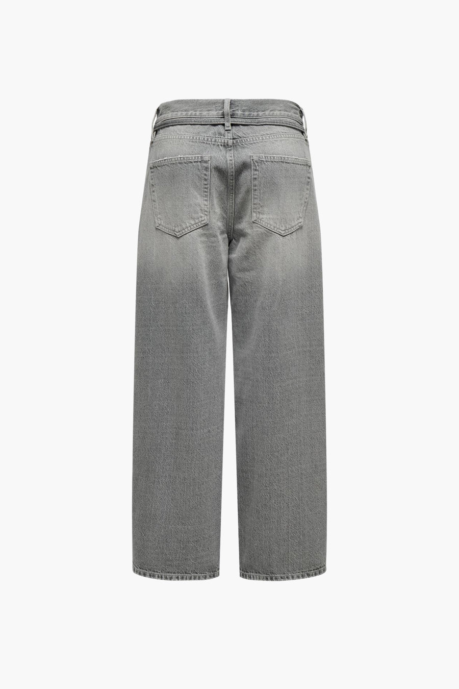 Jean droit en denim gris moyen de ONLY®, vue de dos.