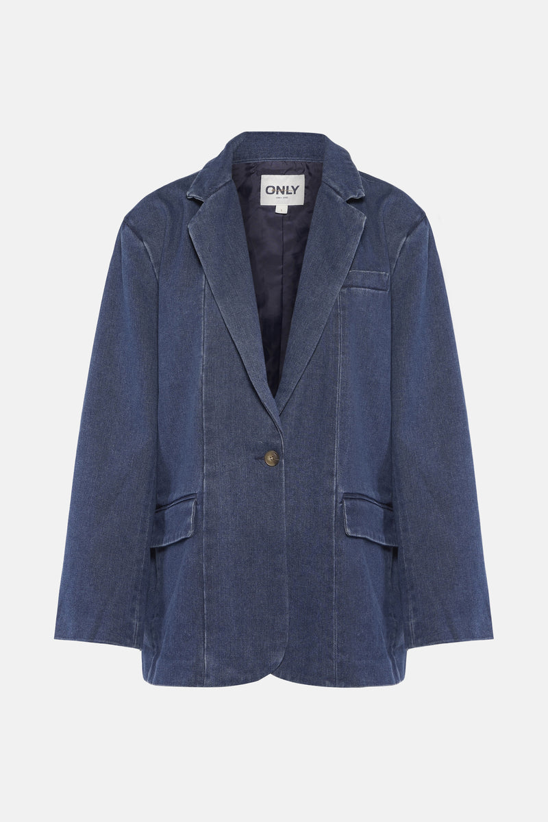 Blazer - mid blue denim