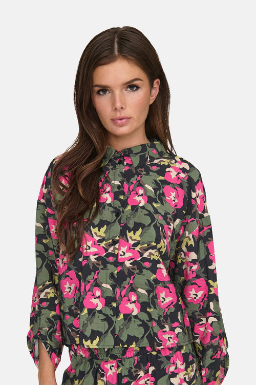 Chemise à manches longues - multicolore