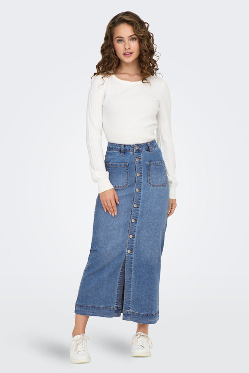 Jupe longue MID BLUE DENIM - ONLY®