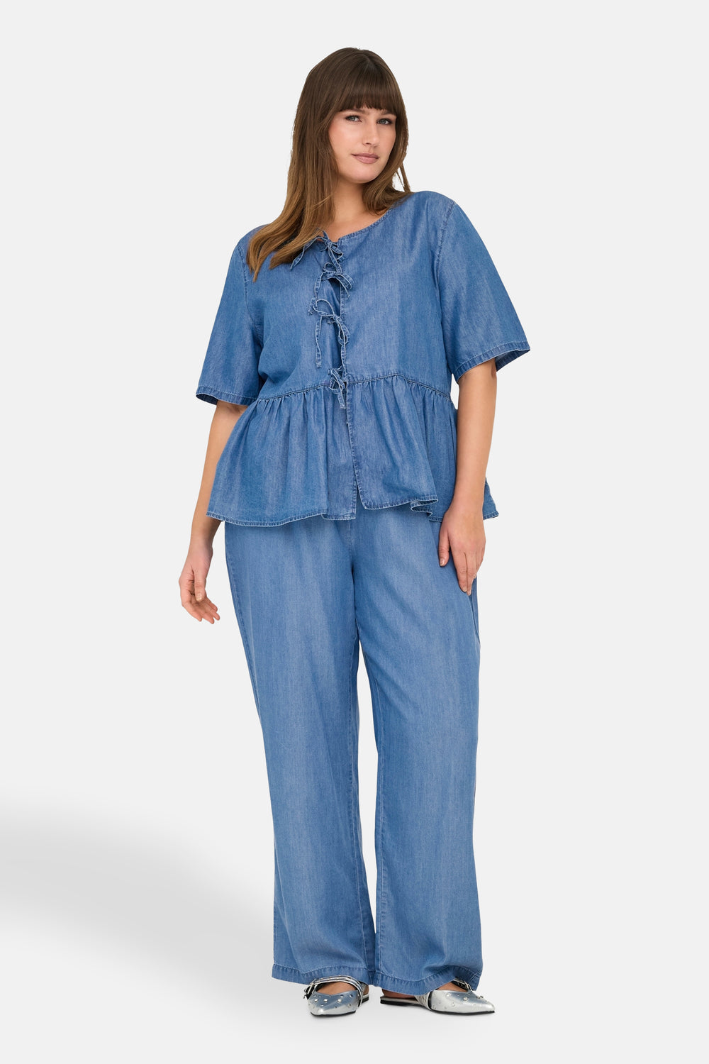 Pantalon MID BLUE DENIM - CARMAKOMA