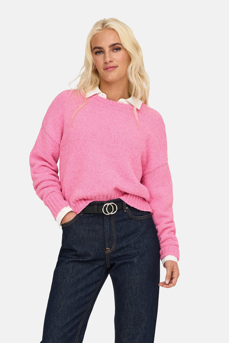 Pull col rond Rose - ONLY®