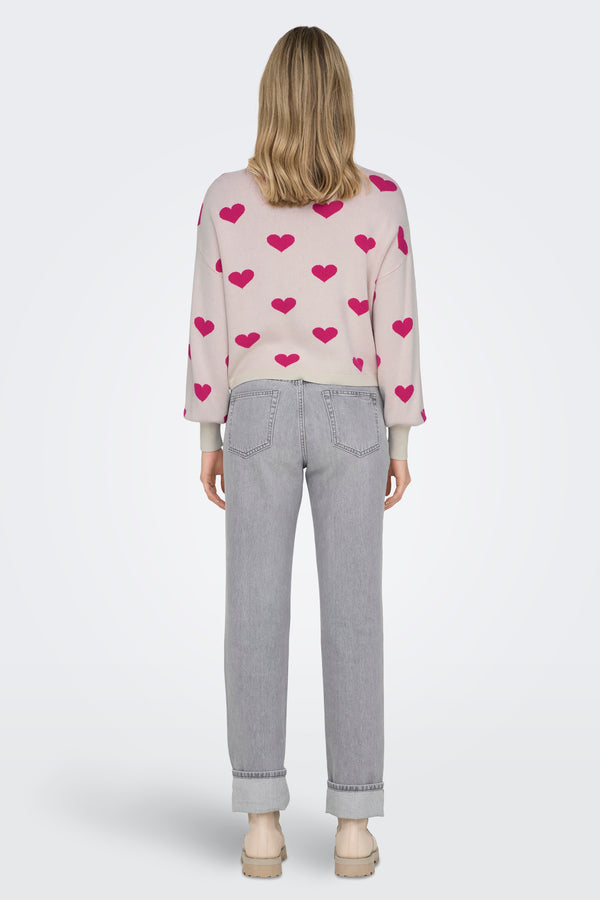Pull col rond Rose - ONLY®