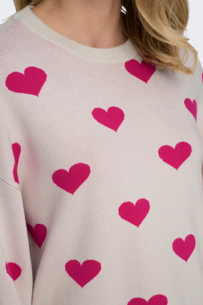 Pull col rond Rose - ONLY®