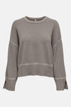 Pull col rond Brun - ONLY®