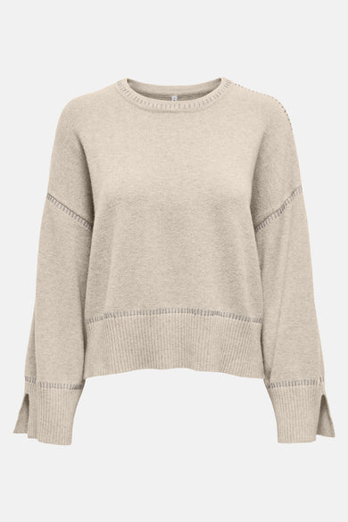 ONLIBI LS STITCH O-NECK CC KNT