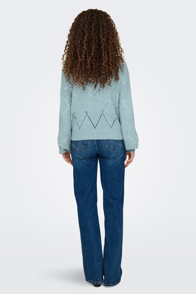 Pull col rond Gris - ONLY®