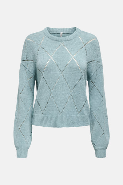 Pull col rond Gris - ONLY®