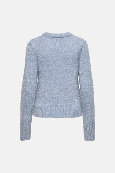 Pull col rond Bleu - ONLY®