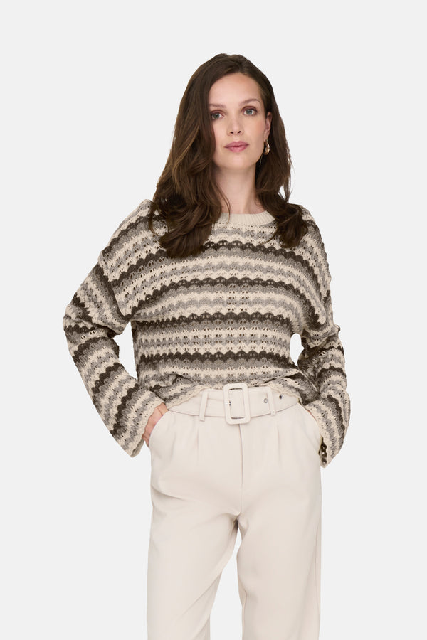 Pull col rond Multicolore - ONLY®