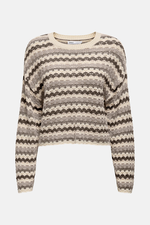 Pull col rond Multicolore - ONLY®