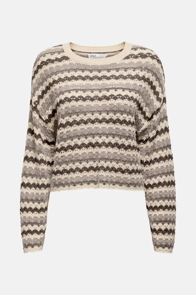 Pull col rond Multicolore - ONLY®