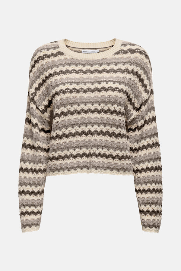 Pull col rond Multicolore - ONLY®