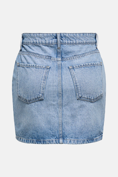 Korte rok - light blue denim